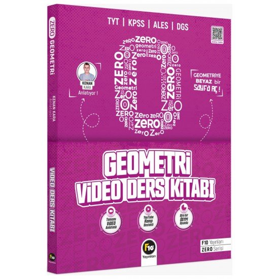 Kenan Kara Zero Serisi Geometri Video Ders Kitabı F10 Yayınları