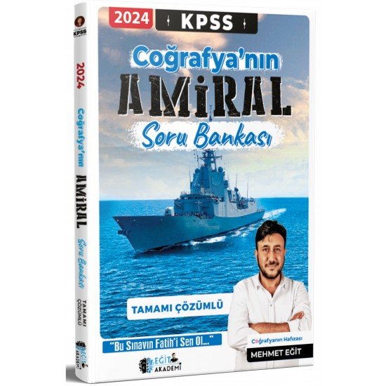 2024 KPSS Coğrafya Amiral Soru Bankası Tamamı Çözümlü Mehmet EĞİT