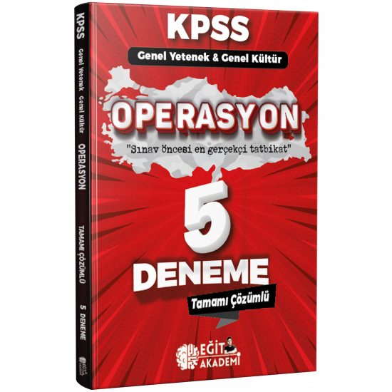 KPSS Genel Kültür Genel Yetenek Operasyon 5 Deneme Video Çözümlü Eğit Akademi