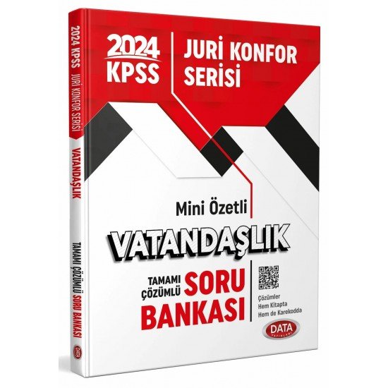 Data Yayınları 2024 KPSS Juri Konfor Serisi Vatandaşlık Soru Bankası