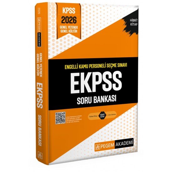 Pegem Akademi 2026 E-KPSS Engelli Kamu Personeli Seçme Sınavı Soru Bankası Pegem Akademi 2026 E-KPSS Engelli Kamu Personeli Seçme Sınavı Soru Bankası