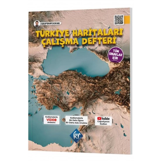 Coğrafyanın Kodları Türkiye Haritaları Çalışma Defteri (Tüm Sınavlar İçin) KR Akademi Yayınları