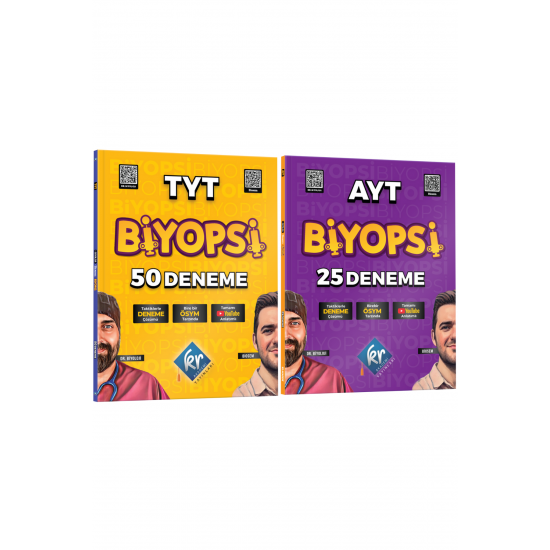 Dr. Biyoloji & Biosem TYT-AYT Biyopsi 50+25 Biyoloji Deneme Seti KR Akademi Yayınları