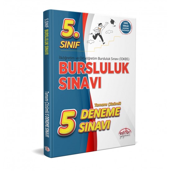 5. Sınıf Bursluluk Sınavı Çözümlü 5 Deneme Sınavı Editör Yayınları