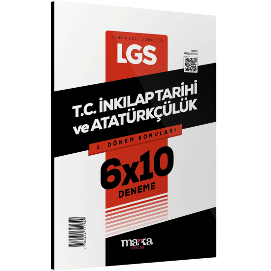 2023 LGS 1.Dönem Konuları T.C. İnkılap Tarihi ve Atatürkçülük 6 Deneme Marka Yayınları