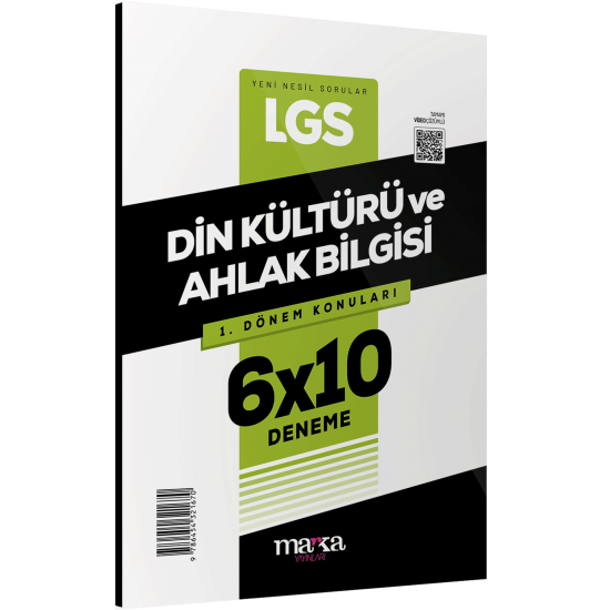 Marka Yayınları LGS 1.Dönem Konuları Din Kültürü ve Ahlak Bilgisi 6 Deneme