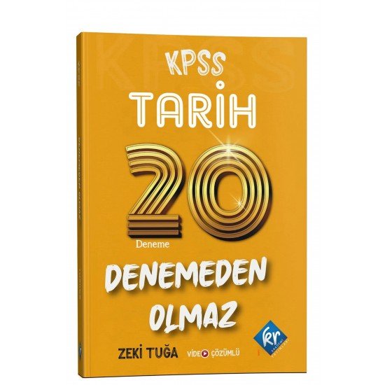 2024 KPSS Tarih Denemeden Olmaz 20 Deneme Video Çözümlü KR Akademi Yayınları