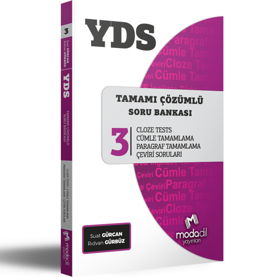 Modadil Yayınları YDS Tamamı Çözümlü Soru Bankası Serisi 3 Cloze Tests