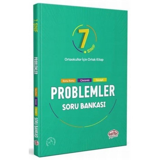 7. Sınıf Problemler Soru Bankası Editör Yayınları