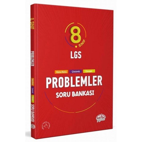 8. Sınıf LGS Problemler Soru Bankası Editör Yayınları