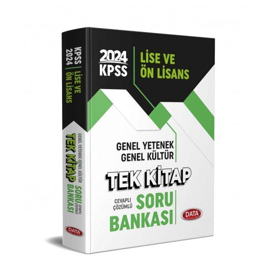 2024 KPSS Lise ve Ön Lisans Tek Kitap Soru Bankası Data Yayınları