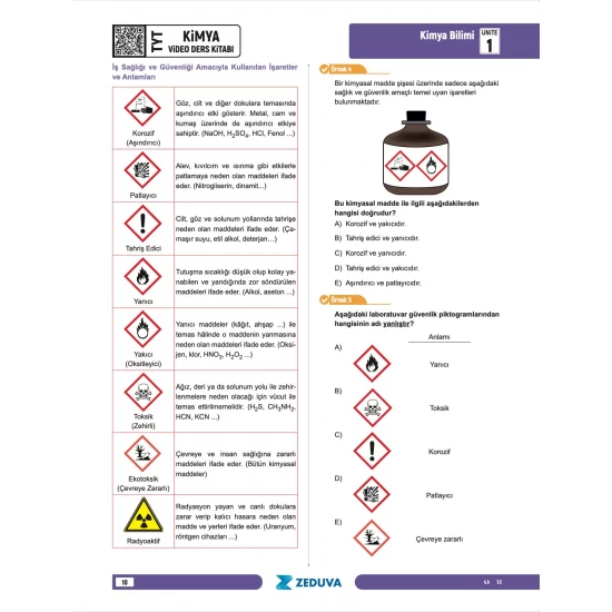 Zeduva Yayınları Meschemy Kimya TYT Kimya 1 Kitap 3 Kamp Video Ders Kitabı