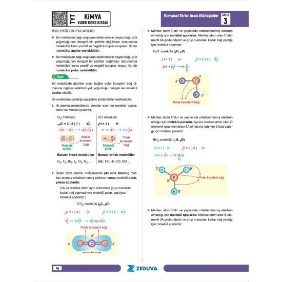 Zeduva Yayınları Meschemy Kimya TYT Kimya 1 Kitap 3 Kamp Video Ders Kitabı
