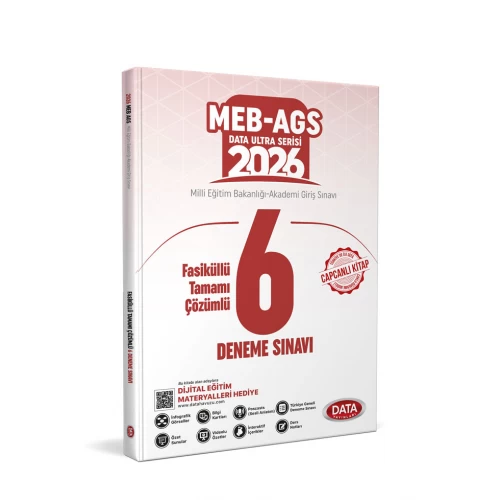 2026 AGS Fasiküllü Tamamı Çözümlü 6 Deneme Sınavı Data Yayınları