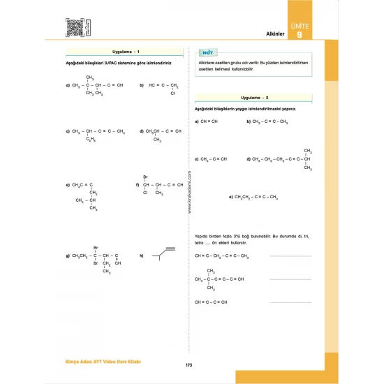 Kimya Adası AYT Kimya Video Ders Kitabı