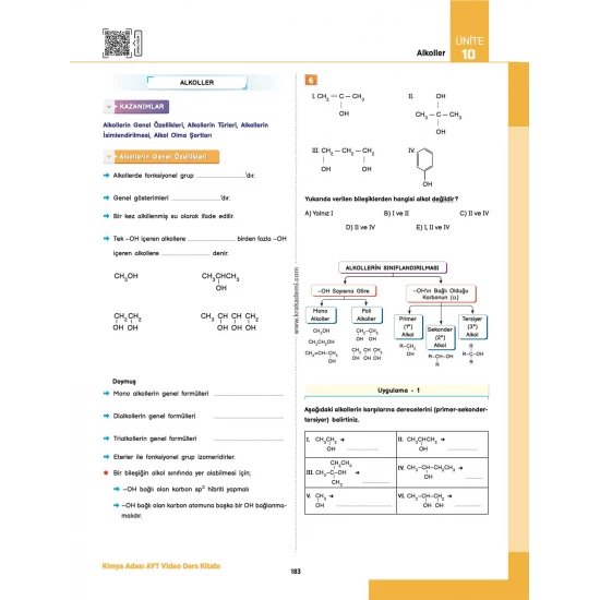 Kimya Adası AYT Kimya Video Ders Kitabı