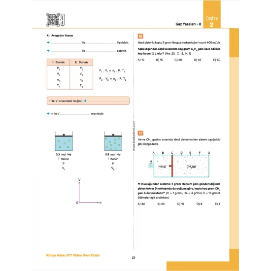 Kimya Adası AYT Kimya Video Ders Kitabı