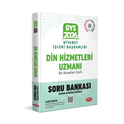 Diyanet İşleri Başkanlığı Din Hizmetleri Uzmanı Çözümlü Soru Bankası Data Yayınları