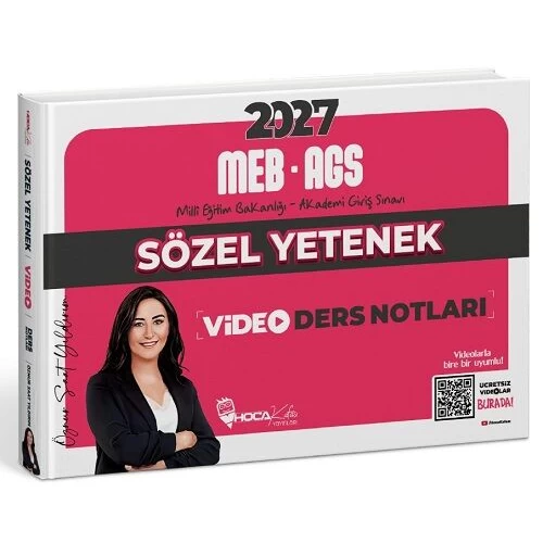 Hoca Kafası Yayınları 2027 MEB-AGS Sözel Yetenek Video Ders Notları
