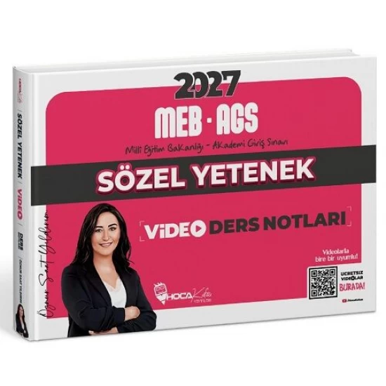 Hoca Kafası Yayınları 2027 MEB-AGS Sözel Yetenek Video Ders Notları Hoca Kafası Yayınları 2027 MEB-AGS Sözel Yetenek Video Ders Notları