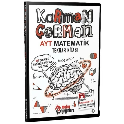 Metin Yayınları Karman Çorman AYT Matematik Tekrar Kitabı