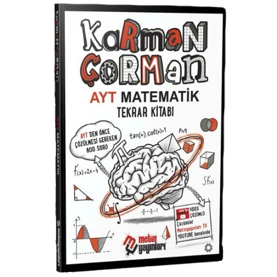 Metin Yayınları Karman Çorman AYT Matematik Tekrar Kitabı