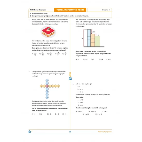 KR Plus TYT Matematik 5'li Denemesi