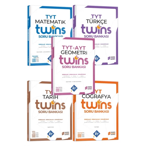 TYT Twins Eşit Ağırlık Soru Bankası Seti KR Akademi Yayınları TYT Twins Eşit Ağırlık Soru Bankası Seti KR Akademi Yayınları