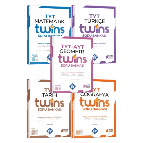 TYT Twins Eşit Ağırlık Soru Bankası Seti KR Akademi Yayınları TYT Twins Eşit Ağırlık Soru Bankası Seti KR Akademi Yayınları