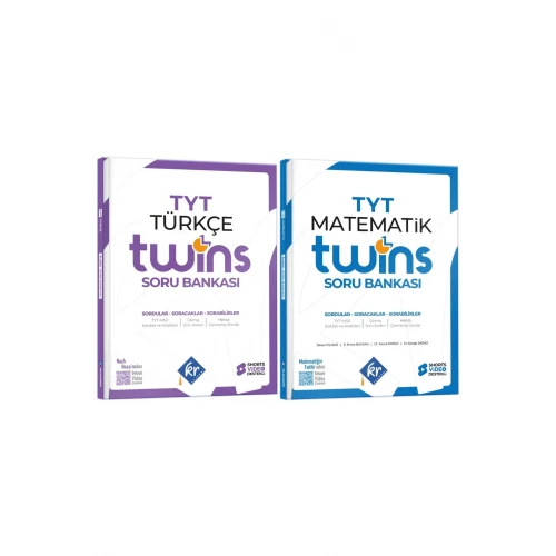 TYT Twins Türkçe Matematik Soru Bankası Seti KR Akademi Yayınları TYT Twins Türkçe Matematik Soru Bankası Seti KR Akademi Yayınları