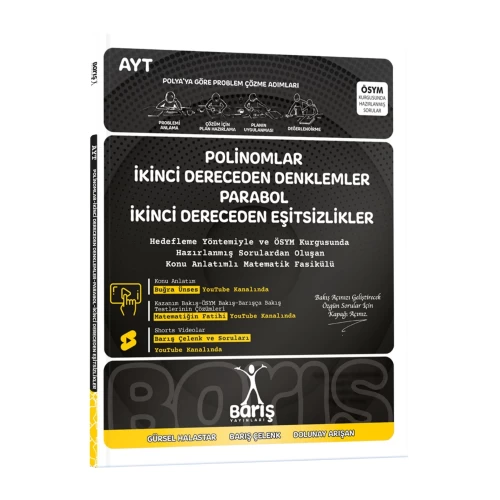 Barış Yayınları Polinomlar İkinci Dereceden Denklemler Parabol İkinci Dereceden Eşitsizlikler Matematik Fasikülleri Barış Yayınları Polinomlar İkinci Dereceden Denklemler Parabol İkinci Dereceden Eşitsizlikler Matematik Fasikülleri