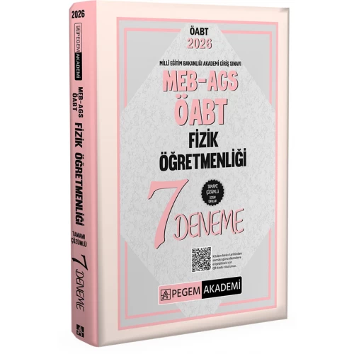 2026 MEB AGS ÖABT Fizik Öğretmenliği Tamamı Çözümlü 7 Deneme Pegem Akademi