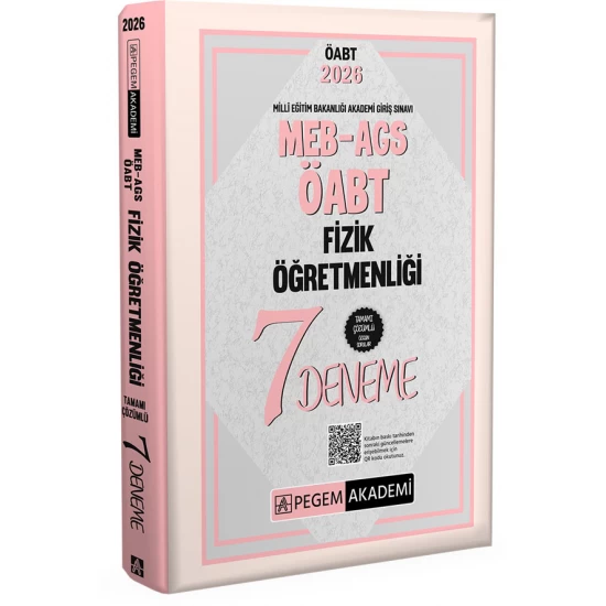 2026 MEB AGS ÖABT Fizik Öğretmenliği Tamamı Çözümlü 7 Deneme Pegem Akademi