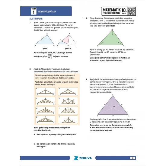 SML Matematik ve Geotopya 10. Sınıf Maarif Modeli Matematik Notları Zeduva Yayınları