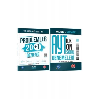 Anıl Hoca TYT KPSS MSÜ ALES DGS Problemler 20+1 ve AYT İlk 10 Soru Denemeleri Seti KR Akademi Yayınları