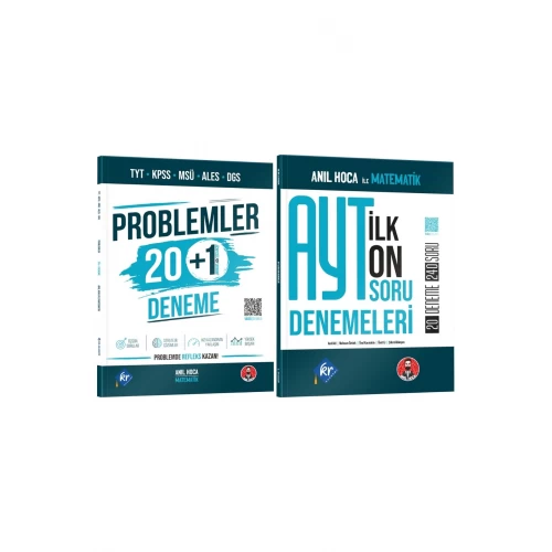 Anıl Hoca TYT KPSS MSÜ ALES DGS Problemler 20+1 ve AYT İlk 10 Soru Denemeleri Seti KR Akademi Yayınları Anıl Hoca TYT KPSS MSÜ ALES DGS Problemler 20+1 ve AYT İlk 10 Soru Denemeleri Seti KR Akademi Yayınları