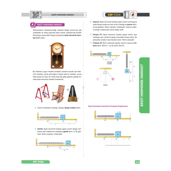 VİP Fizik 90 Günde AYT Video Ders Kitabı VİP Fizik Yayınları