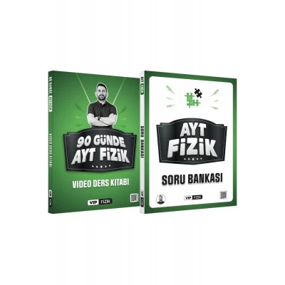 VİP Fizik 90 Günde AYT Video Ders Kitabı ve AYT Fizik Soru Bankası Seti