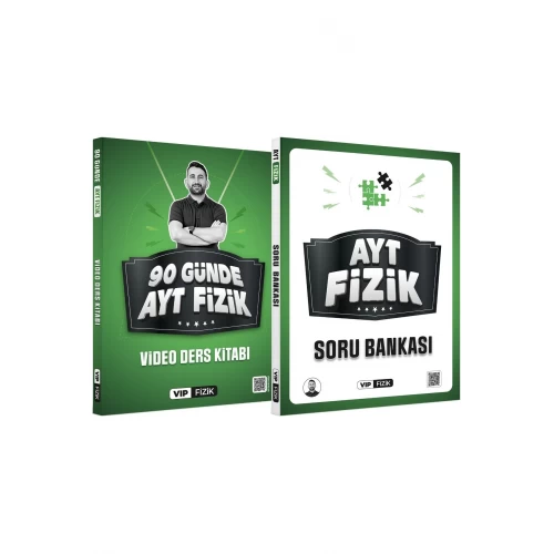 VİP Fizik 90 Günde AYT Video Ders Kitabı ve AYT Fizik Soru Bankası Seti