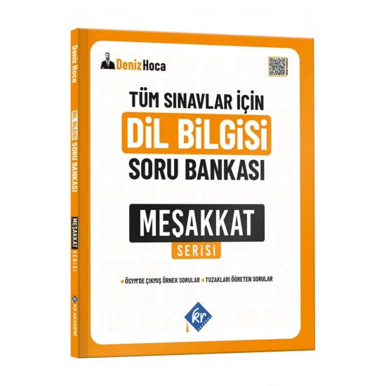 Deniz Hoca Tüm Sınavlar İçin Meşakkat Serisi Dil Bilgisi Soru Bankası KR Akademi Yayınları