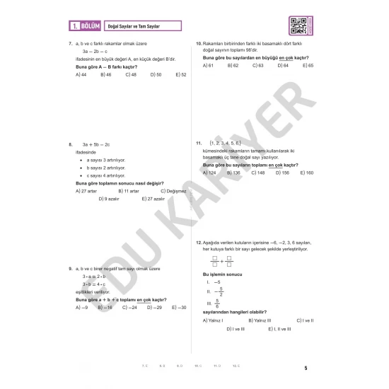 Edu Kariyer Mert Hoca 2026 KPSS Genel Yetenek Matematik Son Tekrar 555 Soru