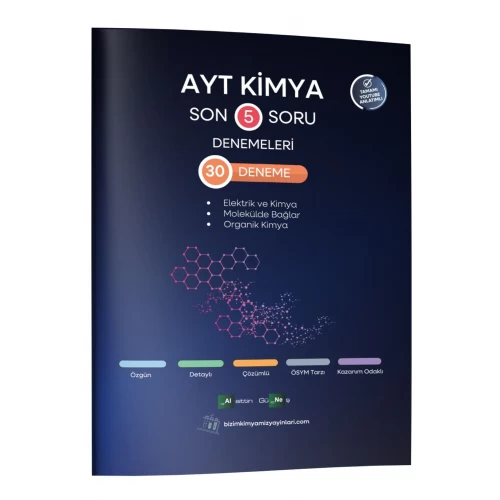 Alaittin Güneş AYT Kimya Son 5 Soru Denemeleri 30 Deneme