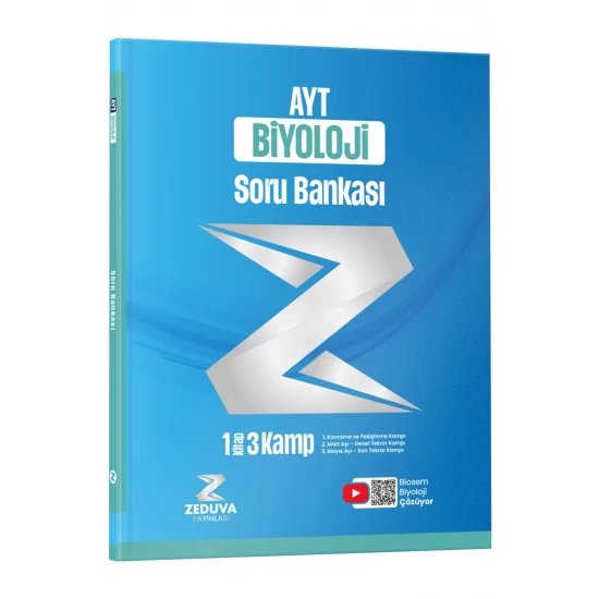 Zeduva Yayınları Biosem AYT Biyoloji 1 Kitap 3 Kamp Soru Bankası