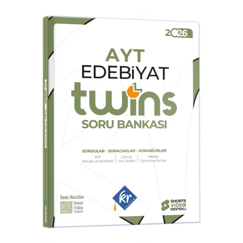 2026 AYT Twins Edebiyat Soru Bankası KR Akademi Yayınları