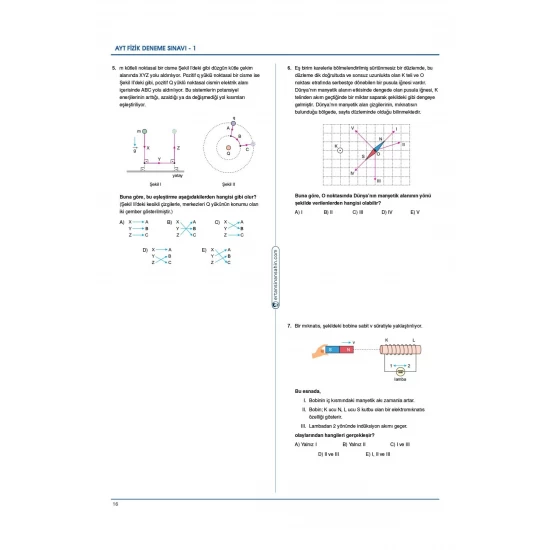 Ertan Sinan Şahin AYT Fizik Denemeleri Video Çözümlü 20 AYT Denemesi KR Akademi Yayınları