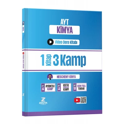 Zeduva Yayınları Meschemy Kimya AYT Kimya 1 Kitap 3 Kamp Video Ders Kitabı