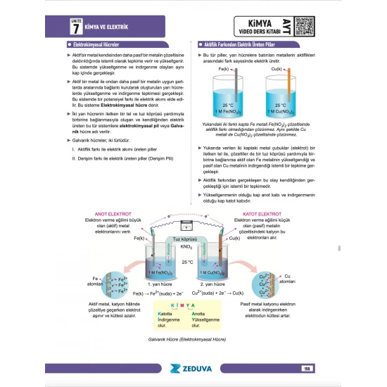 Zeduva Yayınları Meschemy Kimya AYT Kimya 1 Kitap 3 Kamp Video Ders Kitabı