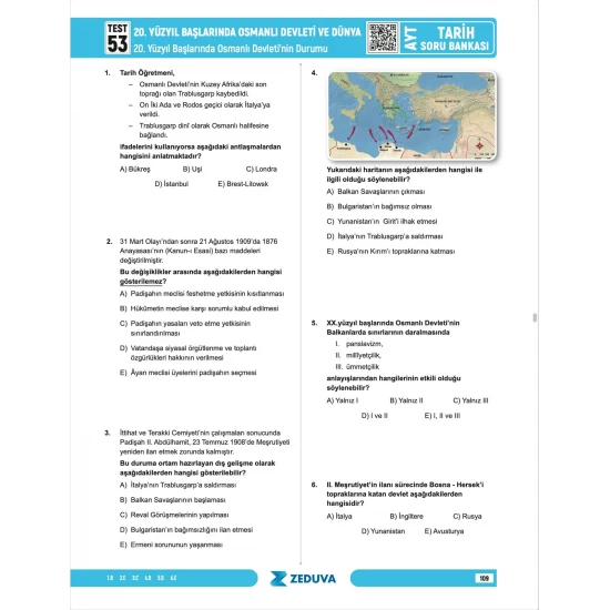 Zeduva Yayınları Soner Ardıç AYT Tarih 1 Kitap 3 Kamp Soru Bankası