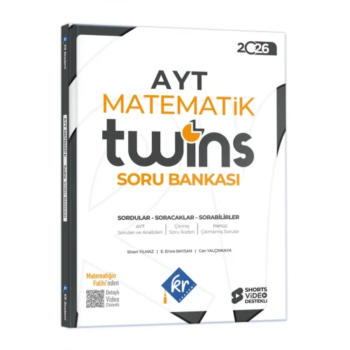 2026 AYT Twins Matematik Soru Bankası KR Akademi Yayınları 