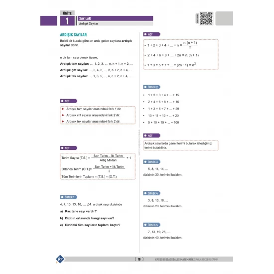 Gerçel Matematik KPSS DGS AGS ALES Sayılar Cebir İlk 15 Konuyu Fulle